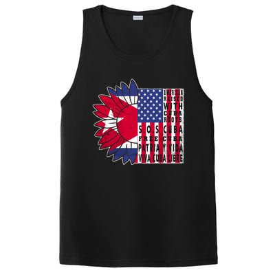 Free Cuba Patria Gift America Cuba Flag Sunflower Gift Sos Cuba Meaningful Gift PosiCharge Competitor Tank