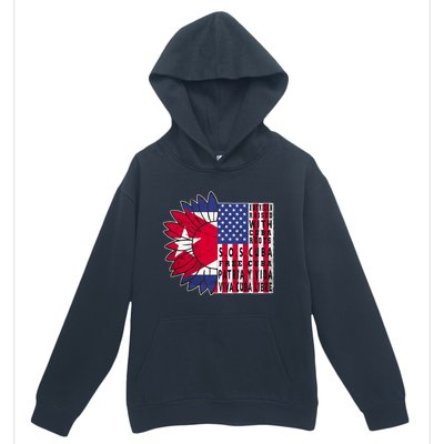 Free Cuba Patria Gift America Cuba Flag Sunflower Gift Sos Cuba Meaningful Gift Urban Pullover Hoodie