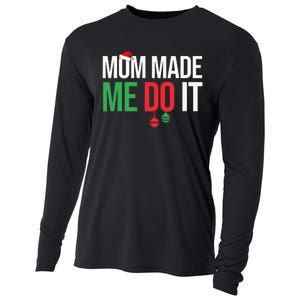 Family Christmas Pajamas Matching Mom Made Me Do It Cooling Performance Long Sleeve Crew