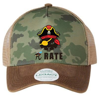 Funny Cat Pi Day Pirate Happy Pi Day Gift Legacy Tie Dye Trucker Hat