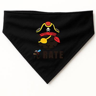 Funny Cat Pi Day Pirate Happy Pi Day Gift USA-Made Doggie Bandana