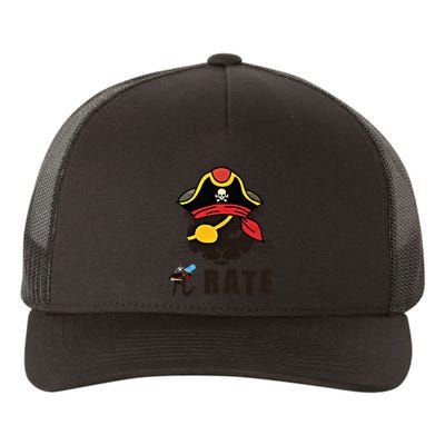 Funny Cat Pi Day Pirate Happy Pi Day Gift Yupoong Adult 5-Panel Trucker Hat