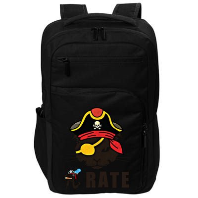 Funny Cat Pi Day Pirate Happy Pi Day Gift Impact Tech Backpack