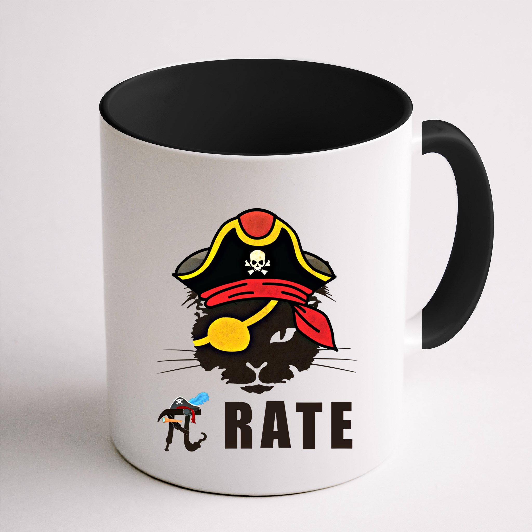 Funny Cat Pi Day Pirate Happy Pi Day Gift Mug