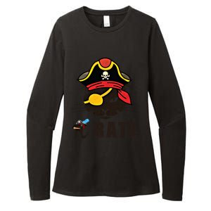 Funny Cat Pi Day Pirate Happy Pi Day Gift Womens CVC Long Sleeve Shirt