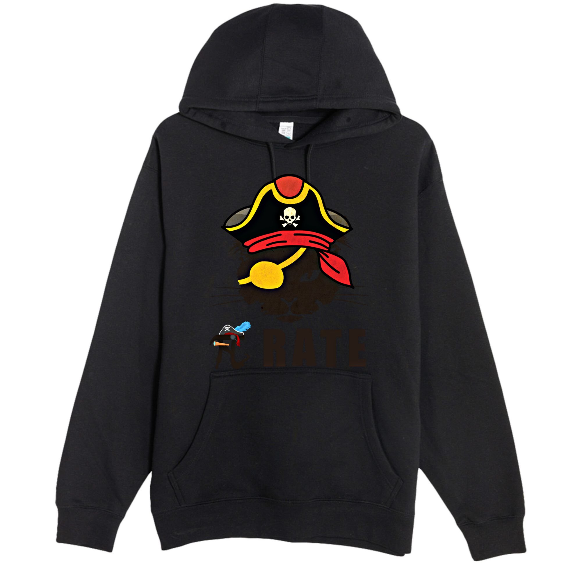 Funny Cat Pi Day Pirate Happy Pi Day Gift Premium Pullover Hoodie