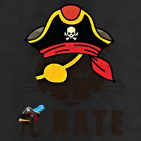 Funny Cat Pi Day Pirate Happy Pi Day Gift Large Microfiber Waffle Golf Towel