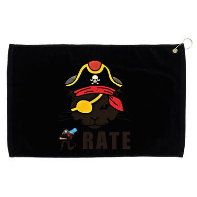 Funny Cat Pi Day Pirate Happy Pi Day Gift Grommeted Golf Towel