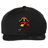Funny Cat Pi Day Pirate Happy Pi Day Gift Wool Snapback Cap
