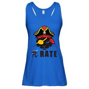 Funny Cat Pi Day Pirate Happy Pi Day Gift Ladies Essential Flowy Tank