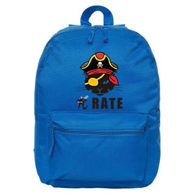 Funny Cat Pi Day Pirate Happy Pi Day Gift 16 in Basic Backpack