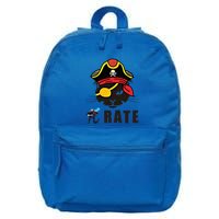 Funny Cat Pi Day Pirate Happy Pi Day Gift 16 in Basic Backpack