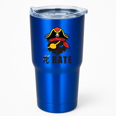 Funny Cat Pi Day Pirate Happy Pi Day Gift Tumbler