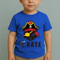 Funny Cat Pi Day Pirate Happy Pi Day Gift Toddler T-Shirt