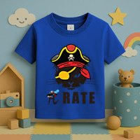 Funny Cat Pi Day Pirate Happy Pi Day Gift Toddler T-Shirt