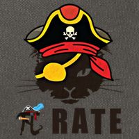 Funny Cat Pi Day Pirate Happy Pi Day Gift Cotton Canvas Backpack