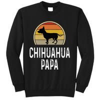 Funny Chihuahua Papa Grandpa Dad Lover Dog Owner Retro Sweatshirt