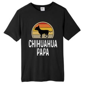 Funny Chihuahua Papa Grandpa Dad Lover Dog Owner Retro Tall Fusion ChromaSoft Performance T-Shirt