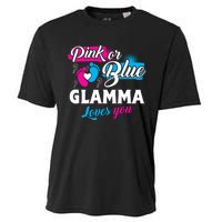 Funny Cute Pink Or Blue Glamma Loves You Gender Reveal Cooling Performance Crew T-Shirt