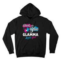 Funny Cute Pink Or Blue Glamma Loves You Gender Reveal Hoodie