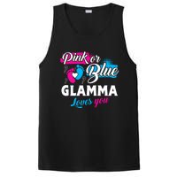 Funny Cute Pink Or Blue Glamma Loves You Gender Reveal PosiCharge Competitor Tank