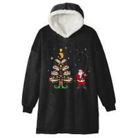 Fishermans Christmas Pajama Gift Tree Lights Merry Fishmas Hooded Wearable Blanket