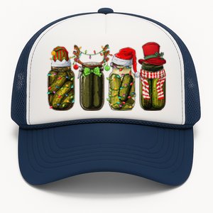 Funny Canned Pickles Christmas Homemade Pickle Jar Retro Trucker Hat