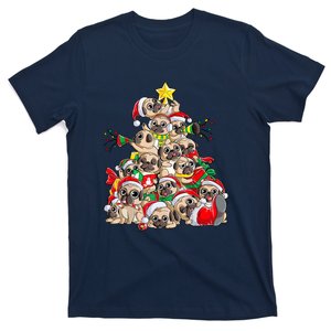 Funny Chritsmas Pug Christmas Tree Dog Santa Xmas Merry Dogmas Gift T-Shirt