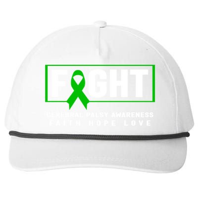 Fight Cerebral Palsy Great Gift Meaningful Gift Cerebral Palsy Awareness Gift Snapback Five-Panel Rope Hat