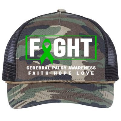 Fight Cerebral Palsy Great Gift Meaningful Gift Cerebral Palsy Awareness Gift Retro Rope Trucker Hat Cap