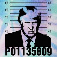 Funny Code P01135809 Trump Mug Shot Legacy Tie Dye Trucker Hat