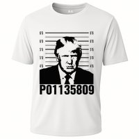 Funny Code P01135809 Trump Mug Shot Cooling Performance Crew T-Shirt