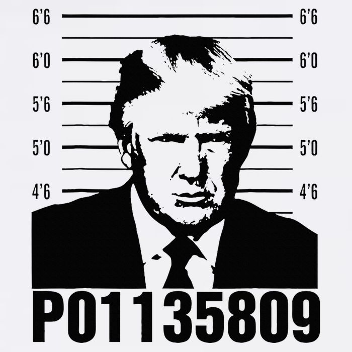 Funny Code P01135809 Trump Mug Shot Cooling Performance Crew T-Shirt