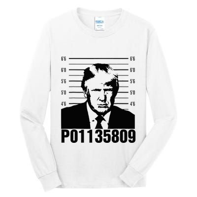 Funny Code P01135809 Trump Mug Shot Tall Long Sleeve T-Shirt