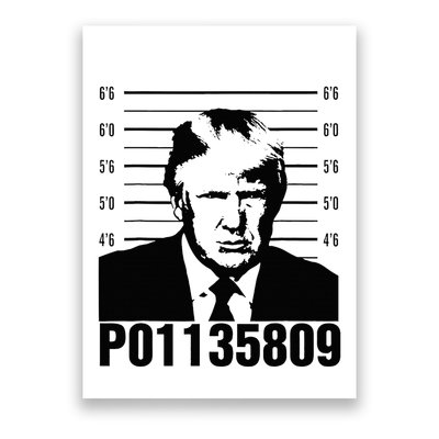Funny Code P01135809 Trump Mug Shot Poster