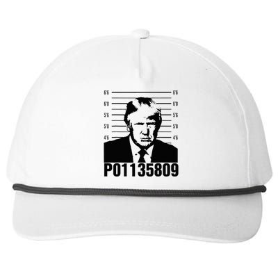 Funny Code P01135809 Trump Mug Shot Snapback Five-Panel Rope Hat