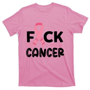 Fuck Cancer Pink Ribbon Breast Cancer T-Shirt