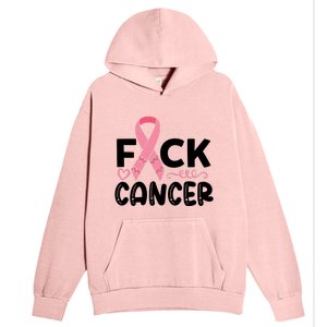 Fuck Cancer Pink Ribbon Breast Cancer Urban Pullover Hoodie