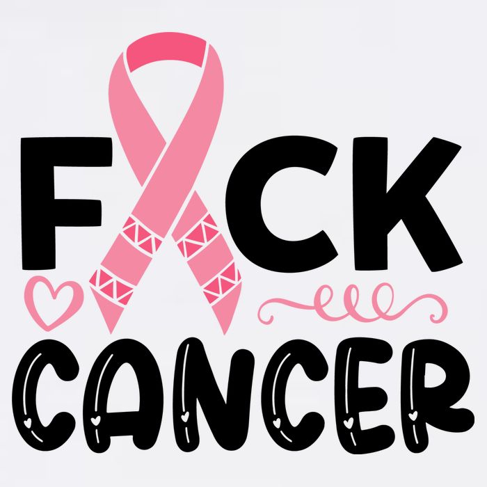 Fuck Cancer Pink Ribbon Breast Cancer Cooling Performance Crew T-Shirt