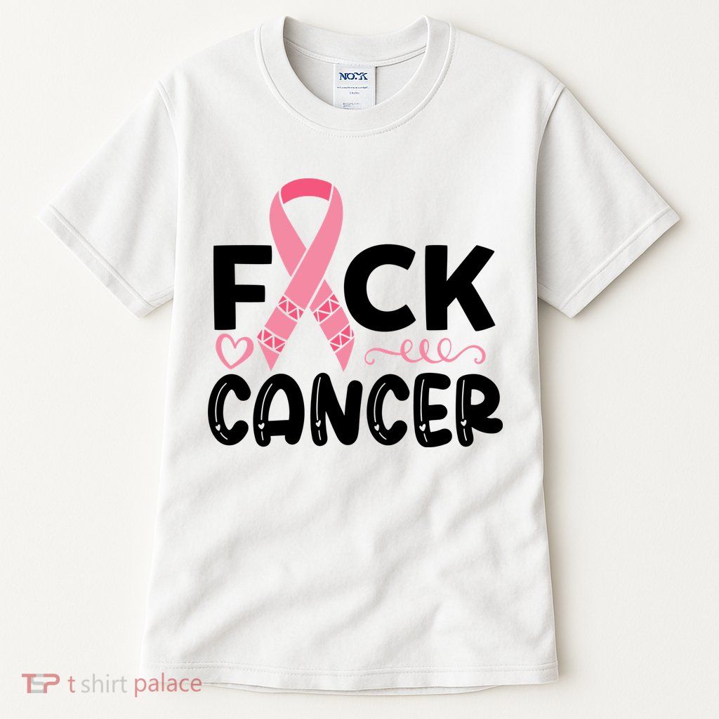 Fuck Cancer Pink Ribbon Breast Cancer Tall T-Shirt