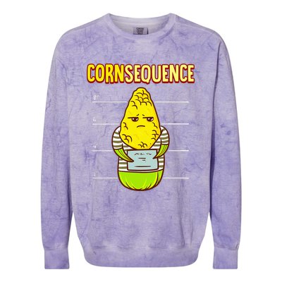 Funny Corn pun for corn lovers or farmers best gift idea Colorblast Crewneck Sweatshirt