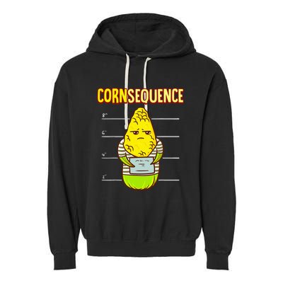 Funny Corn pun for corn lovers or farmers best gift idea Garment-Dyed Fleece Hoodie