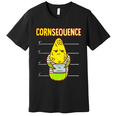 Funny Corn pun for corn lovers or farmers best gift idea Premium T-Shirt