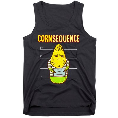 Funny Corn pun for corn lovers or farmers best gift idea Tank Top