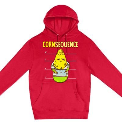 Funny Corn pun for corn lovers or farmers best gift idea Premium Pullover Hoodie