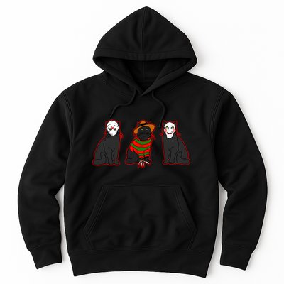 Funny Cat Parody Horror Movie Black Cat Hoodie