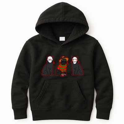 Funny Cat Parody Horror Movie Black Cat Kids Hoodie