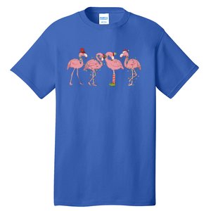 Flamingo Christmas Pink Gift Tall T-Shirt