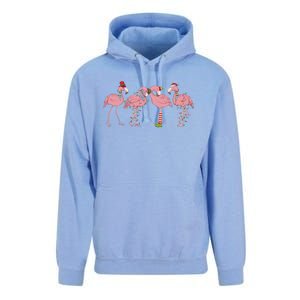 Flamingo Christmas Pink Gift Unisex Surf Hoodie