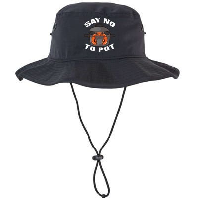 Funny Crawfish Pun Lobster Say No To Pot Cute Lobster Gift Bucket Hat